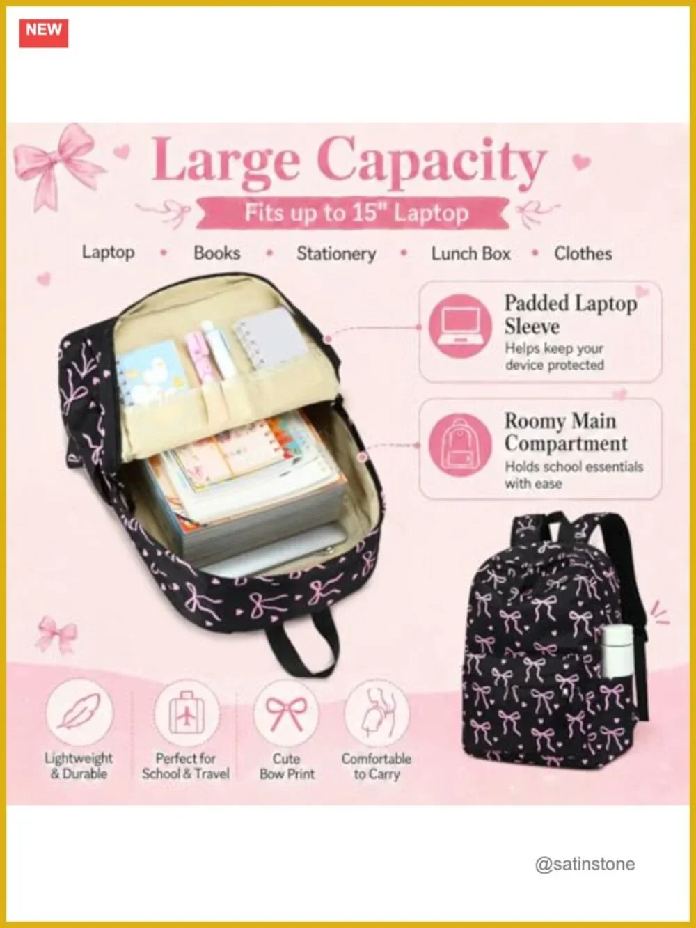 Kids Backpack Set with Lunch Box and Pencil Case 3 in 1 School Bags Polyester
